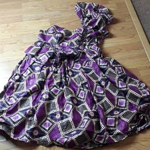 Stylish Ankara cocktail dress.